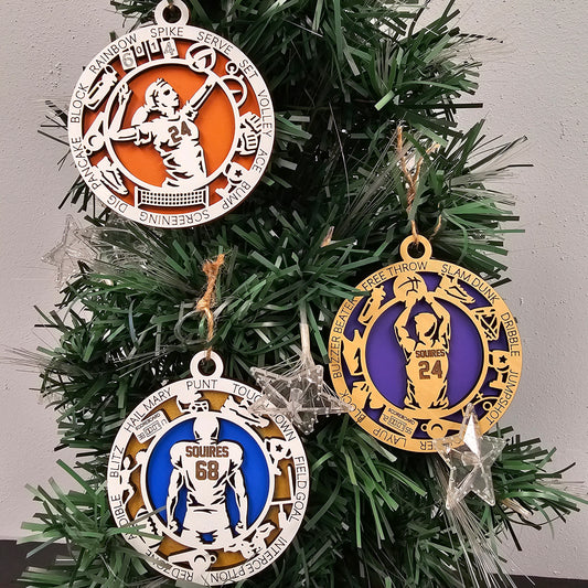 Personalized Sports Ornaments