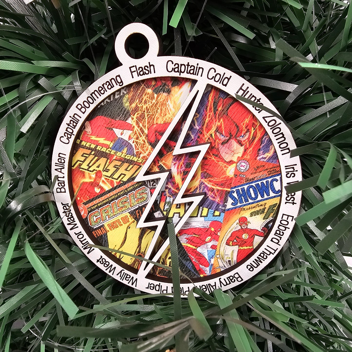 DC Comics Laser-Crafted Layered Christmas Ornament Set of 4