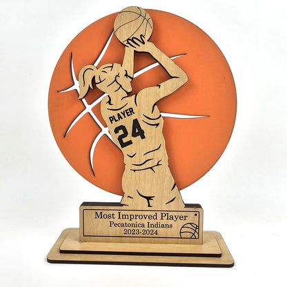 Customizable Basketball Trophies