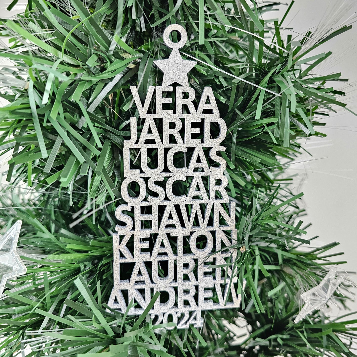 2024 Personalized Family Christmas Tree Ornament