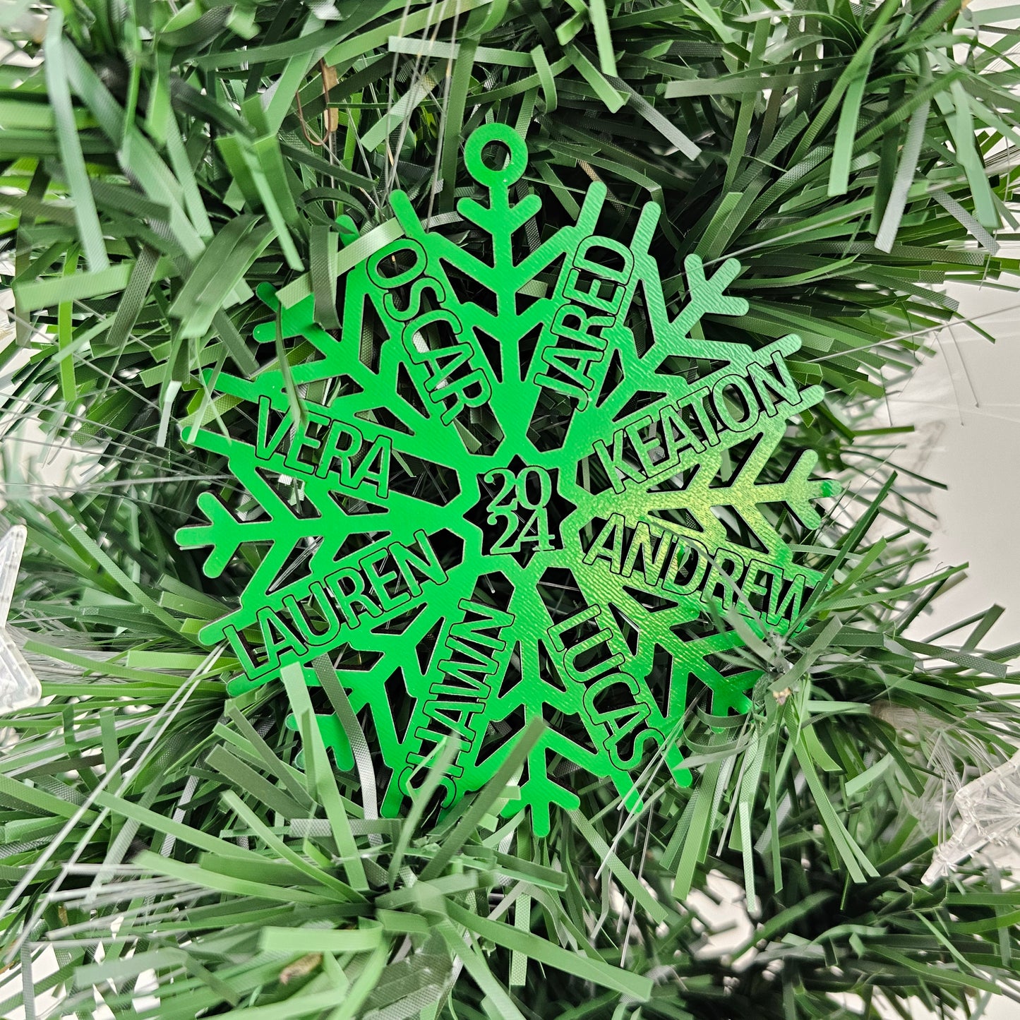 2024 Personalized Family Snowflake Ornament