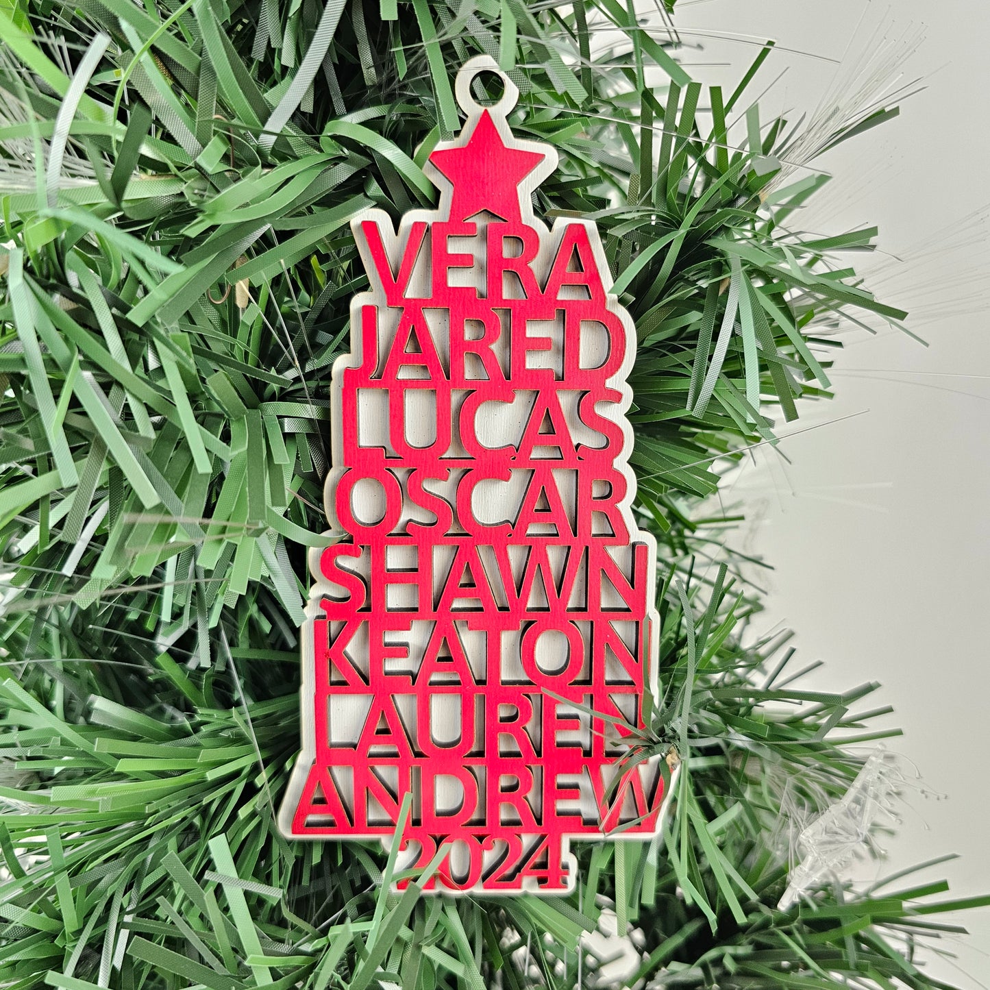 2024 Personalized Family Christmas Tree Ornament