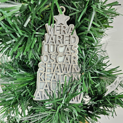 2024 Personalized Family Christmas Tree Ornament