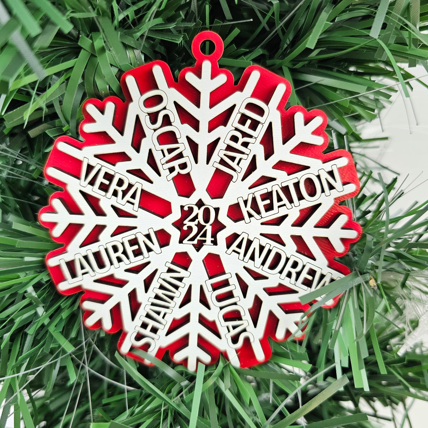 2024 Personalized Family Snowflake Ornament