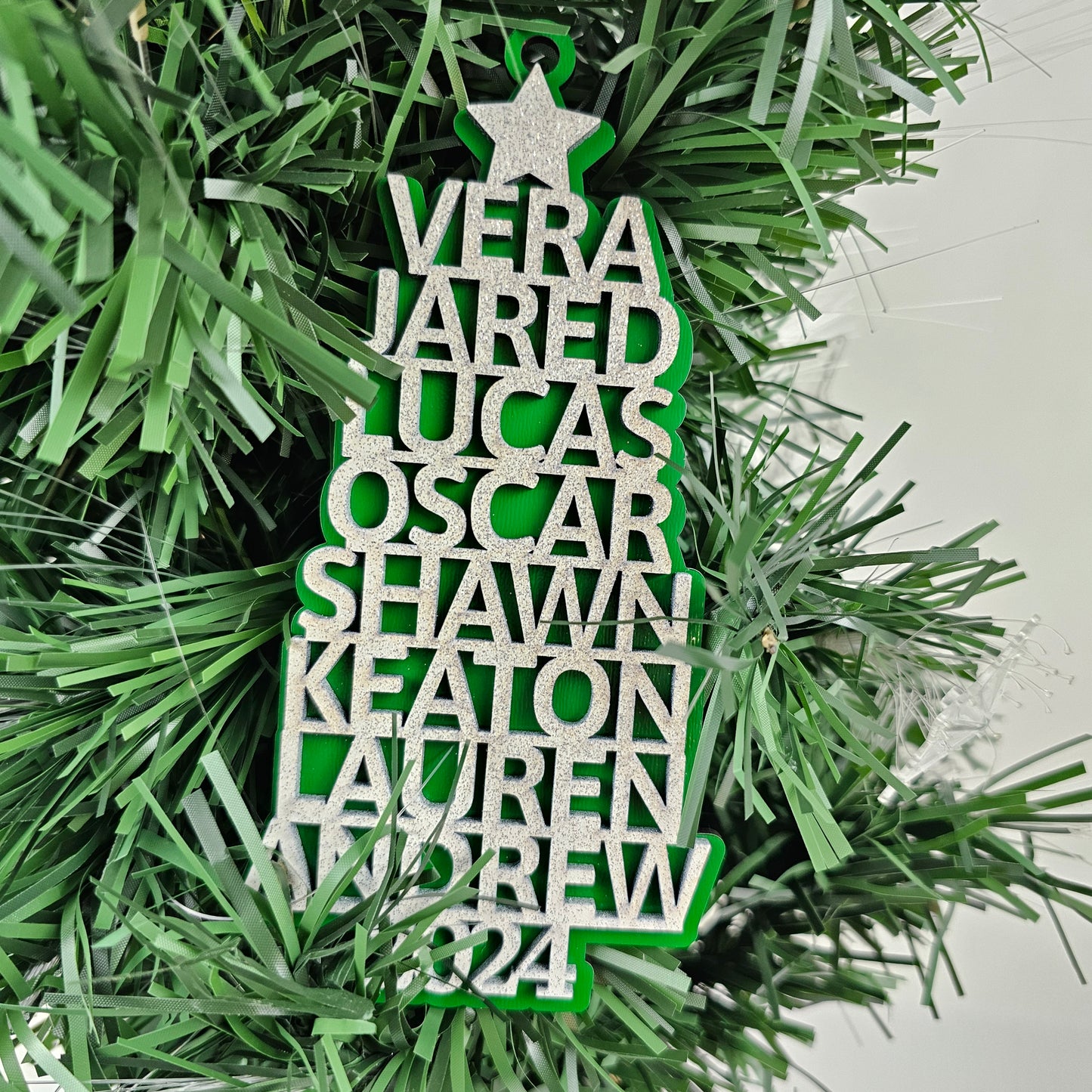 2024 Personalized Family Christmas Tree Ornament