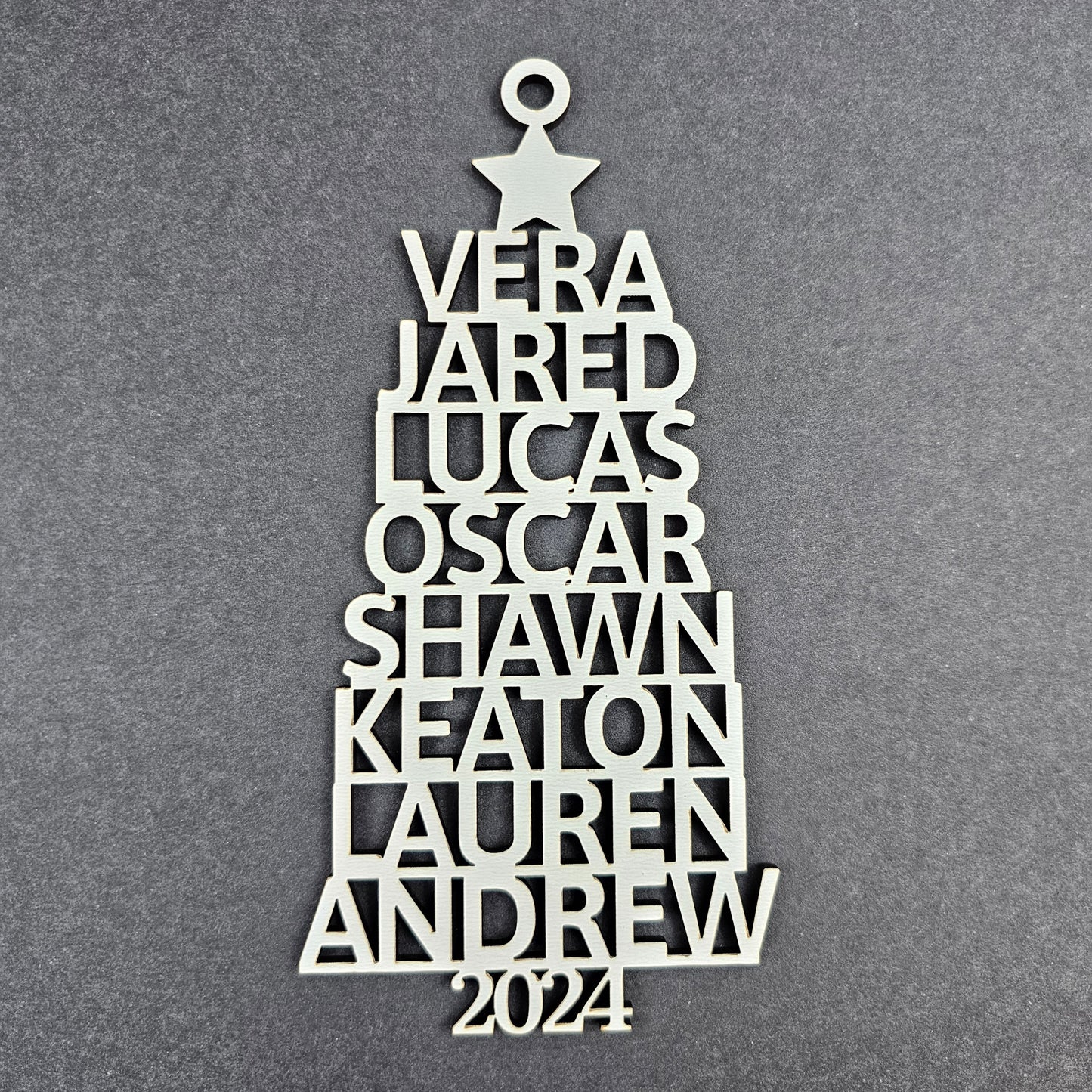 2024 Personalized Family Christmas Tree Ornament