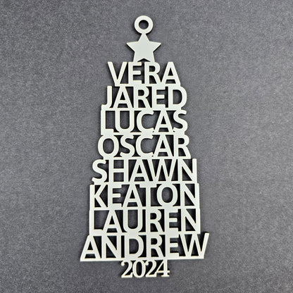 2024 Personalized Family Christmas Tree Ornament