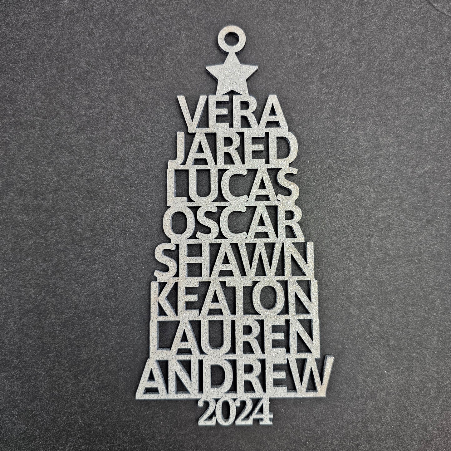 2024 Personalized Family Christmas Tree Ornament