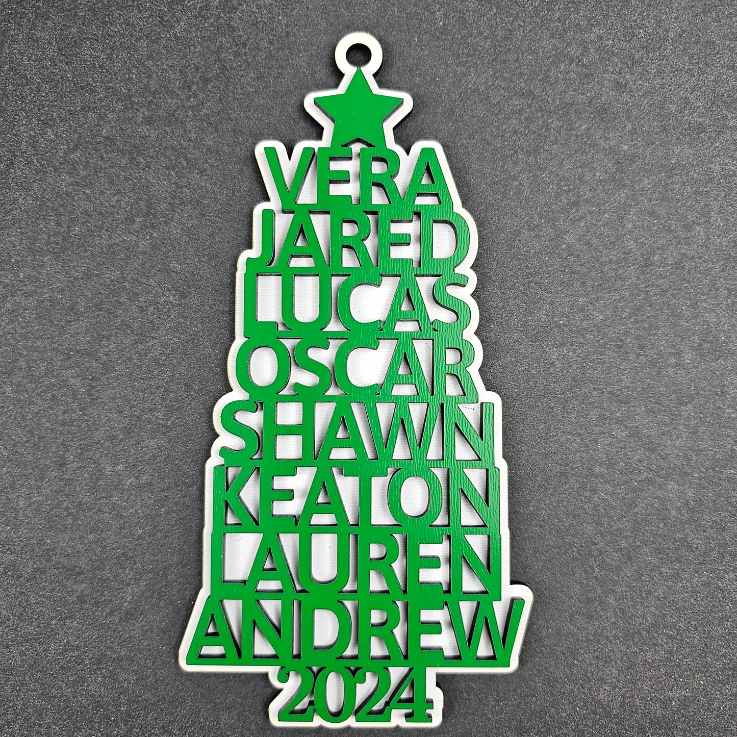 2024 Personalized Family Christmas Tree Ornament