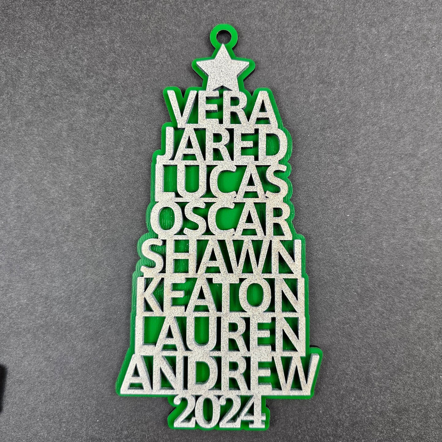 2024 Personalized Family Christmas Tree Ornament