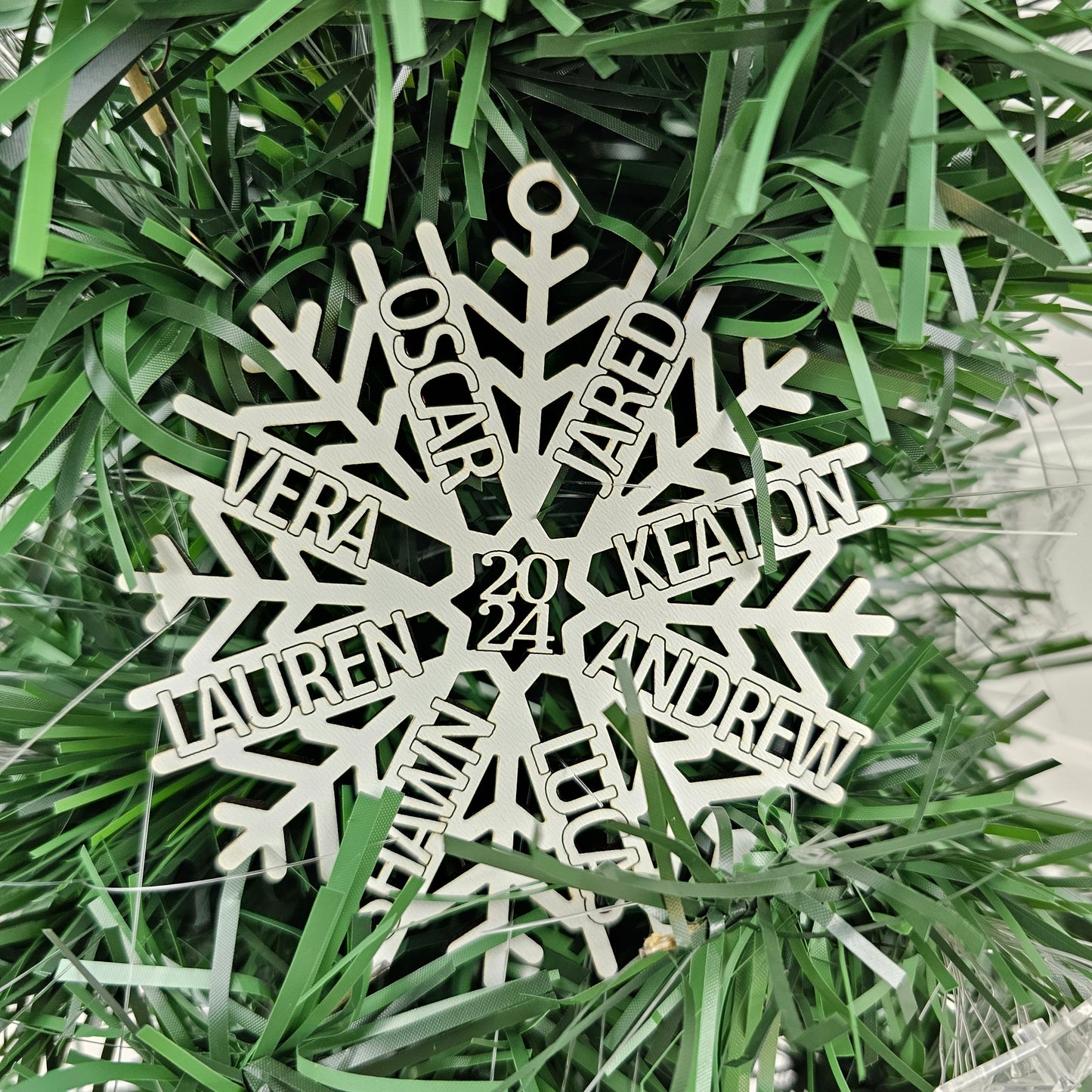 2024 Personalized Family Snowflake Ornament