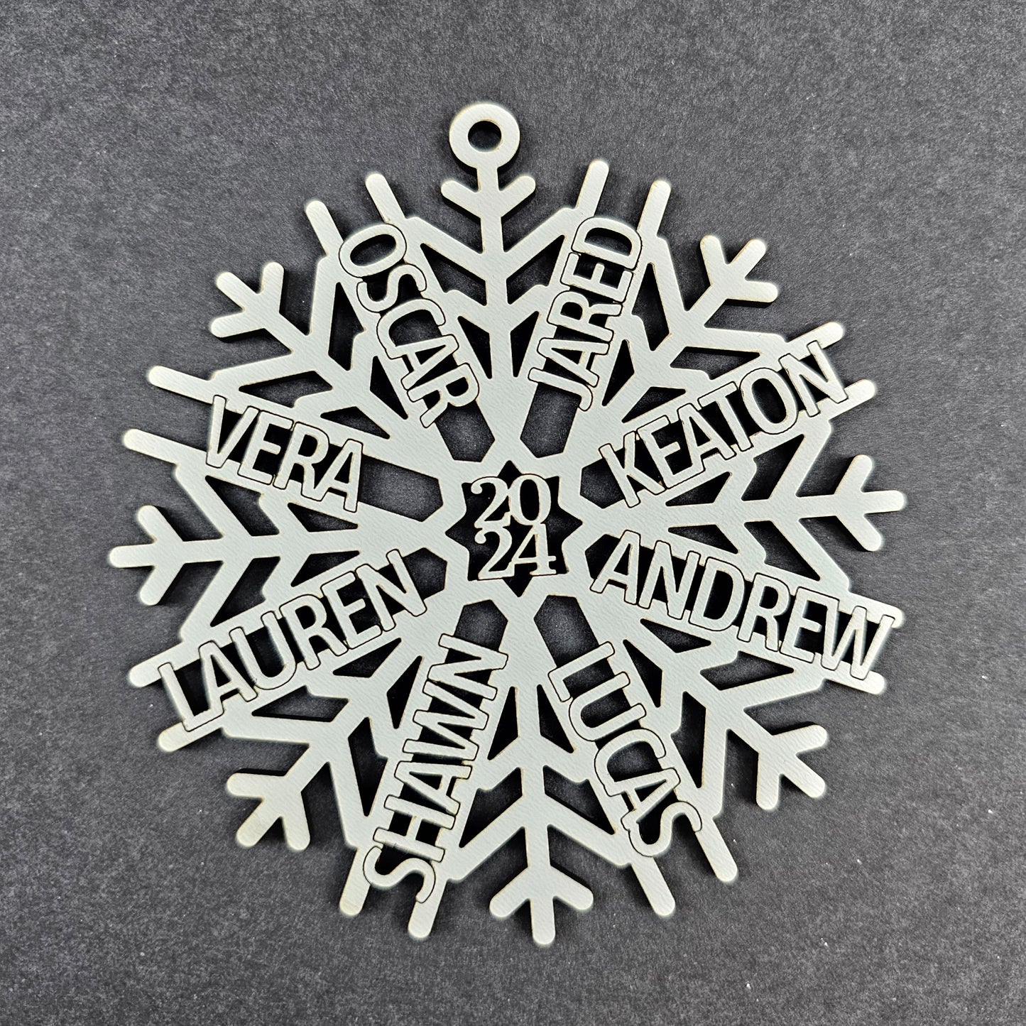 2024 Personalized Family Snowflake Ornament