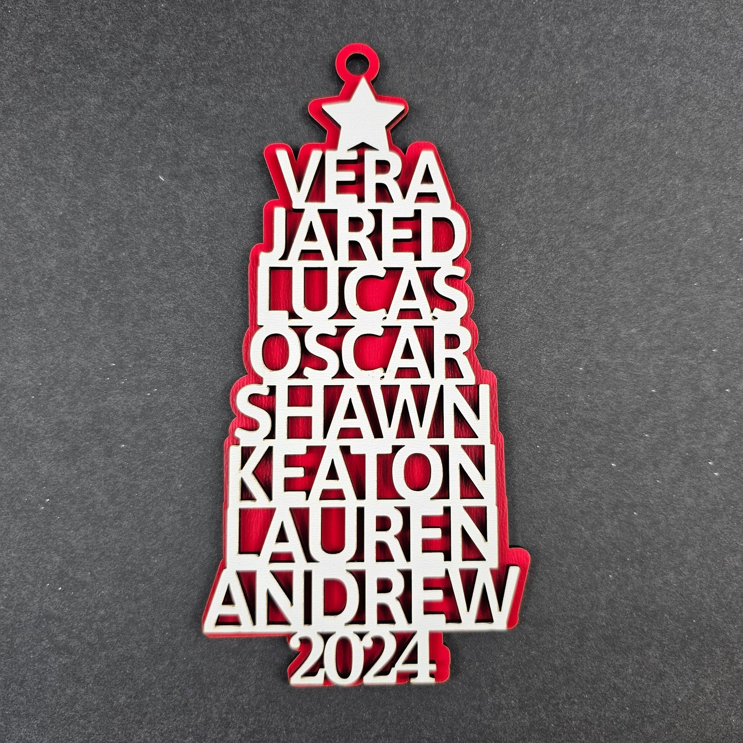 2024 Personalized Family Christmas Tree Ornament