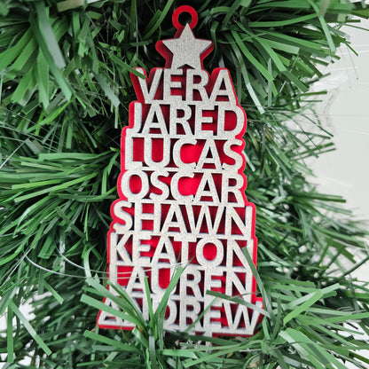 2024 Personalized Family Christmas Tree Ornament