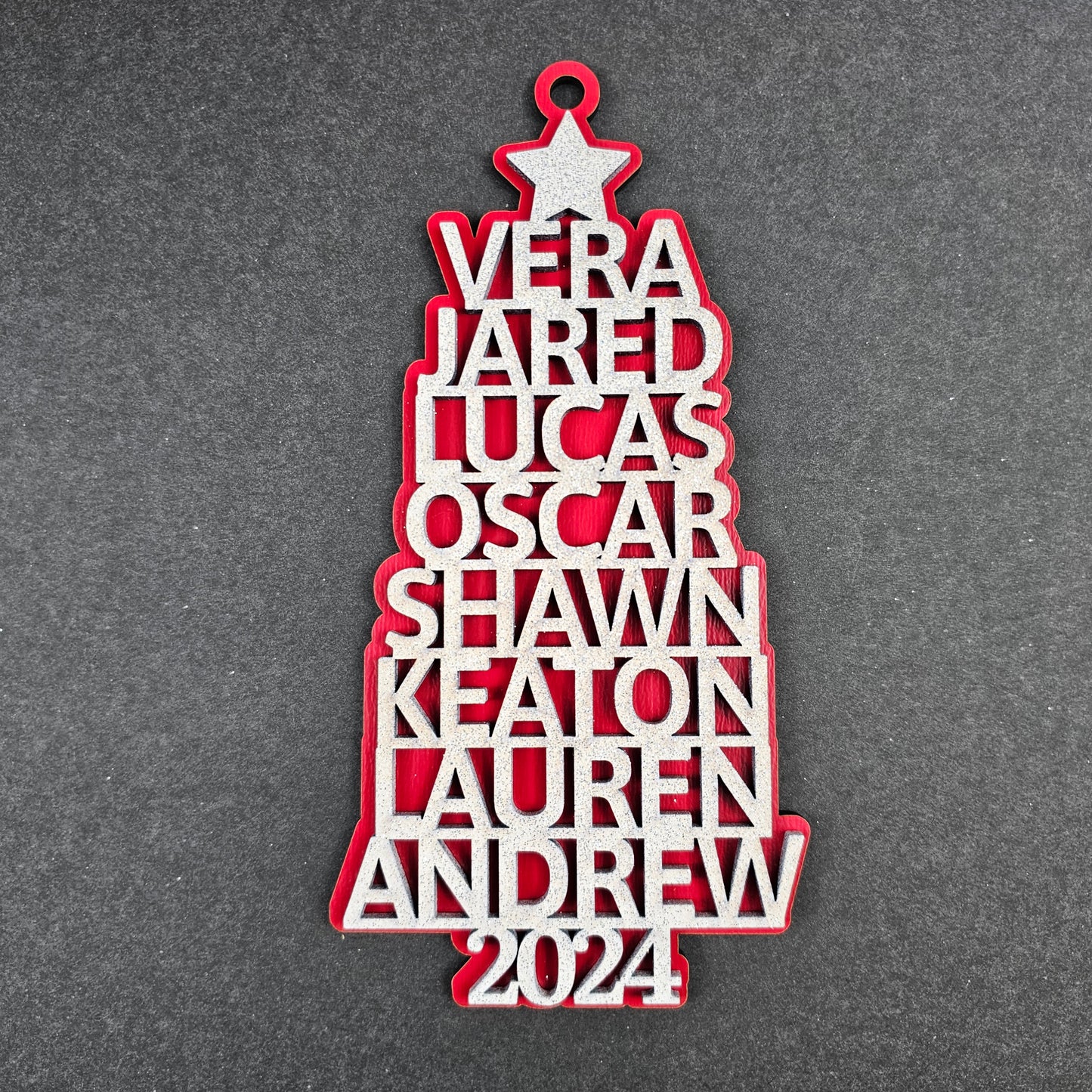 2024 Personalized Family Christmas Tree Ornament