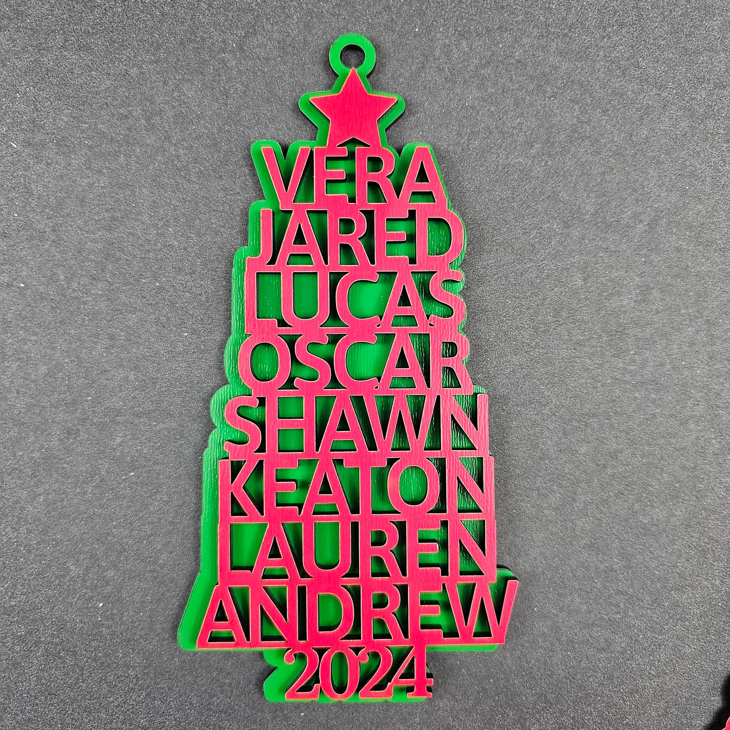 2024 Personalized Family Christmas Tree Ornament